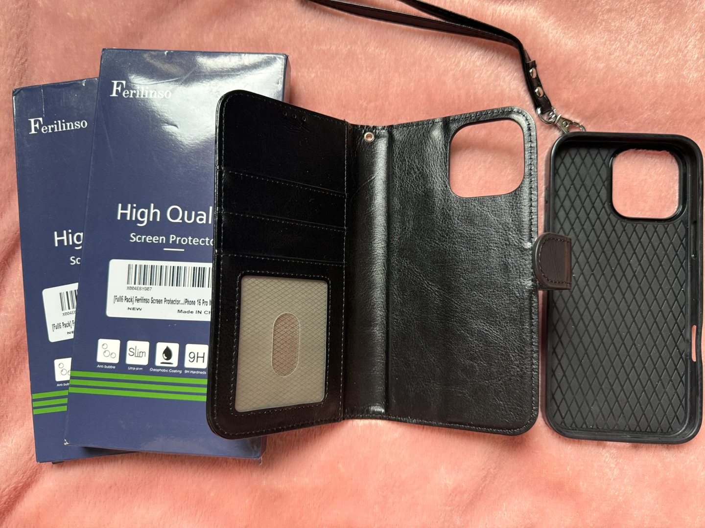 iPhone 16 Pro Max RFID Leather Case