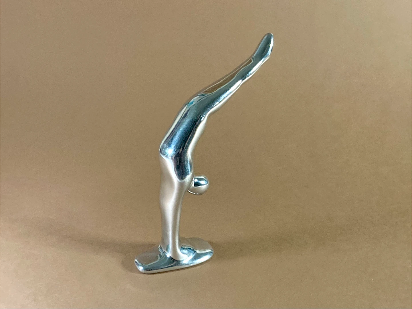 Cast Aluminum Diver/Gymnast Figure