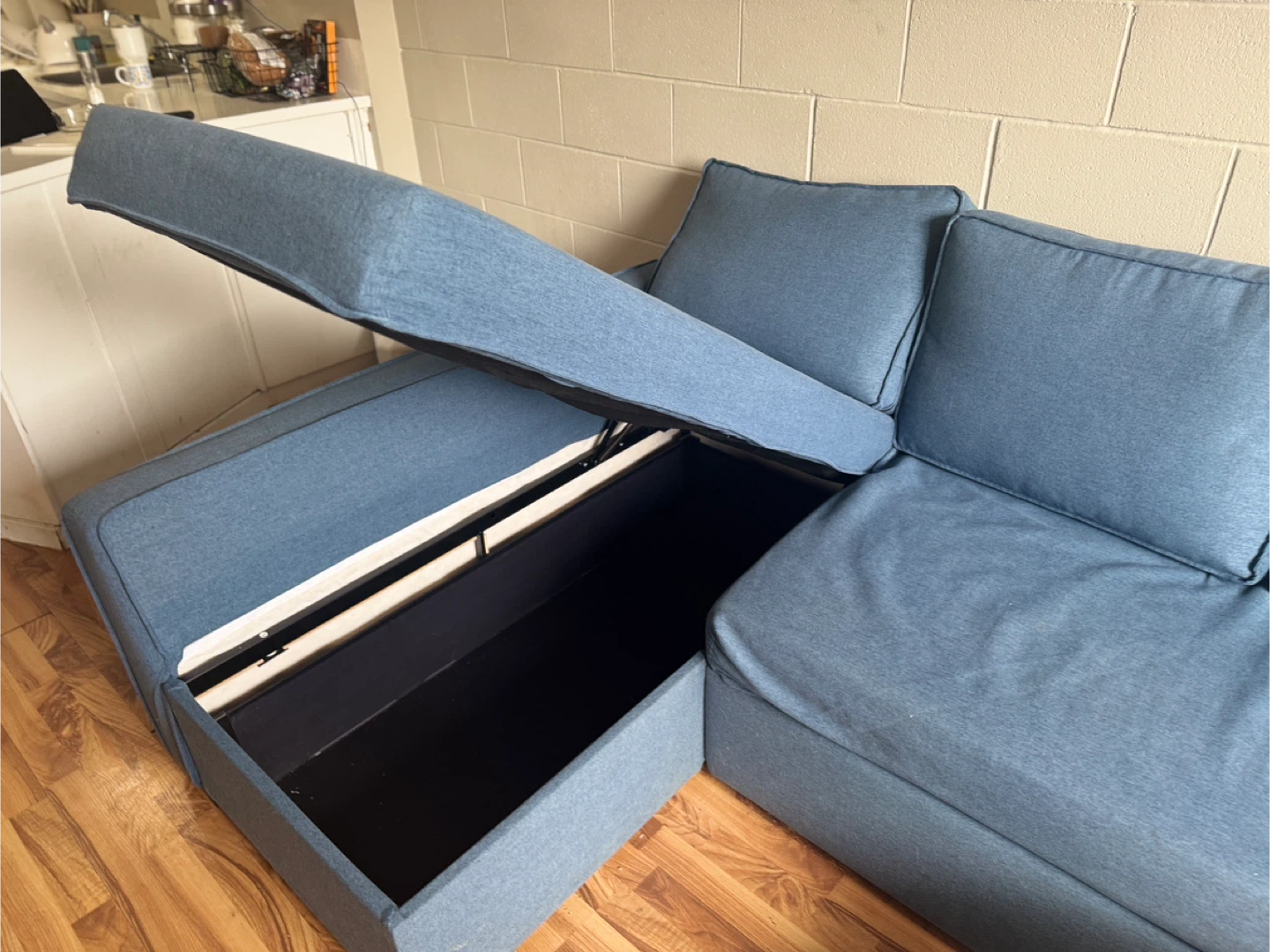 Sectional Sofa Bed w/ Storage - photo 4