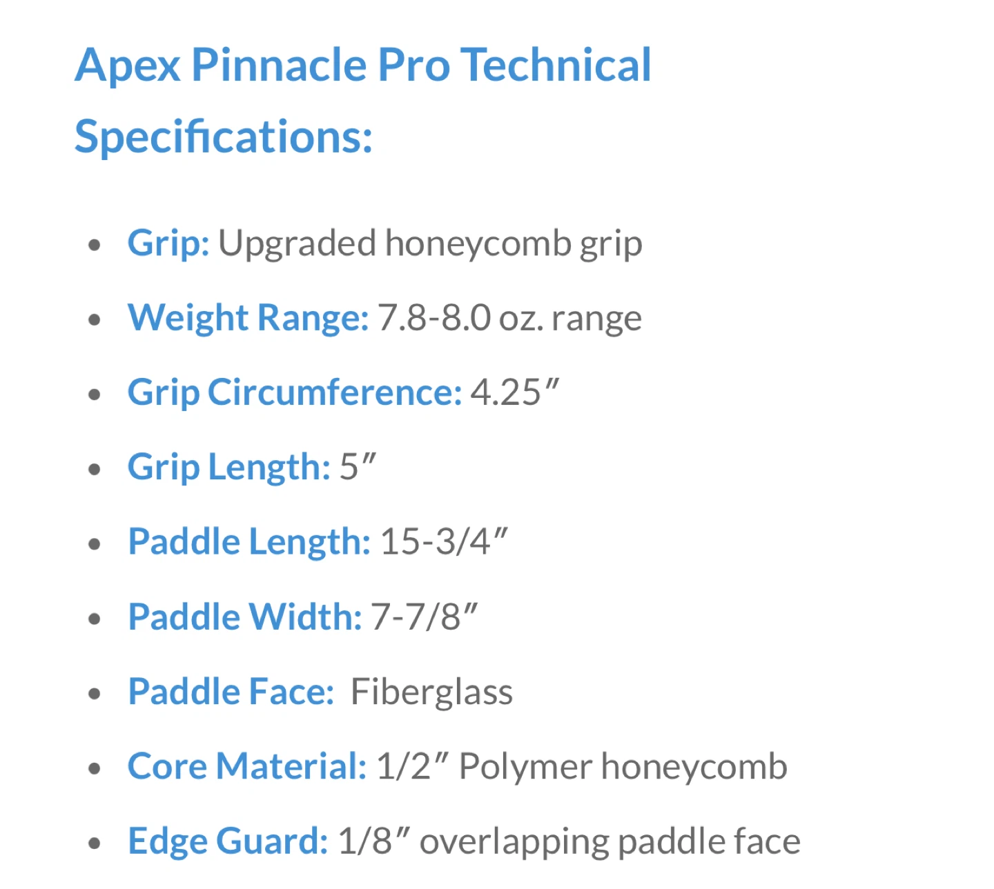 Apex Pinnacle Pro Pickleball Paddles - photo 5