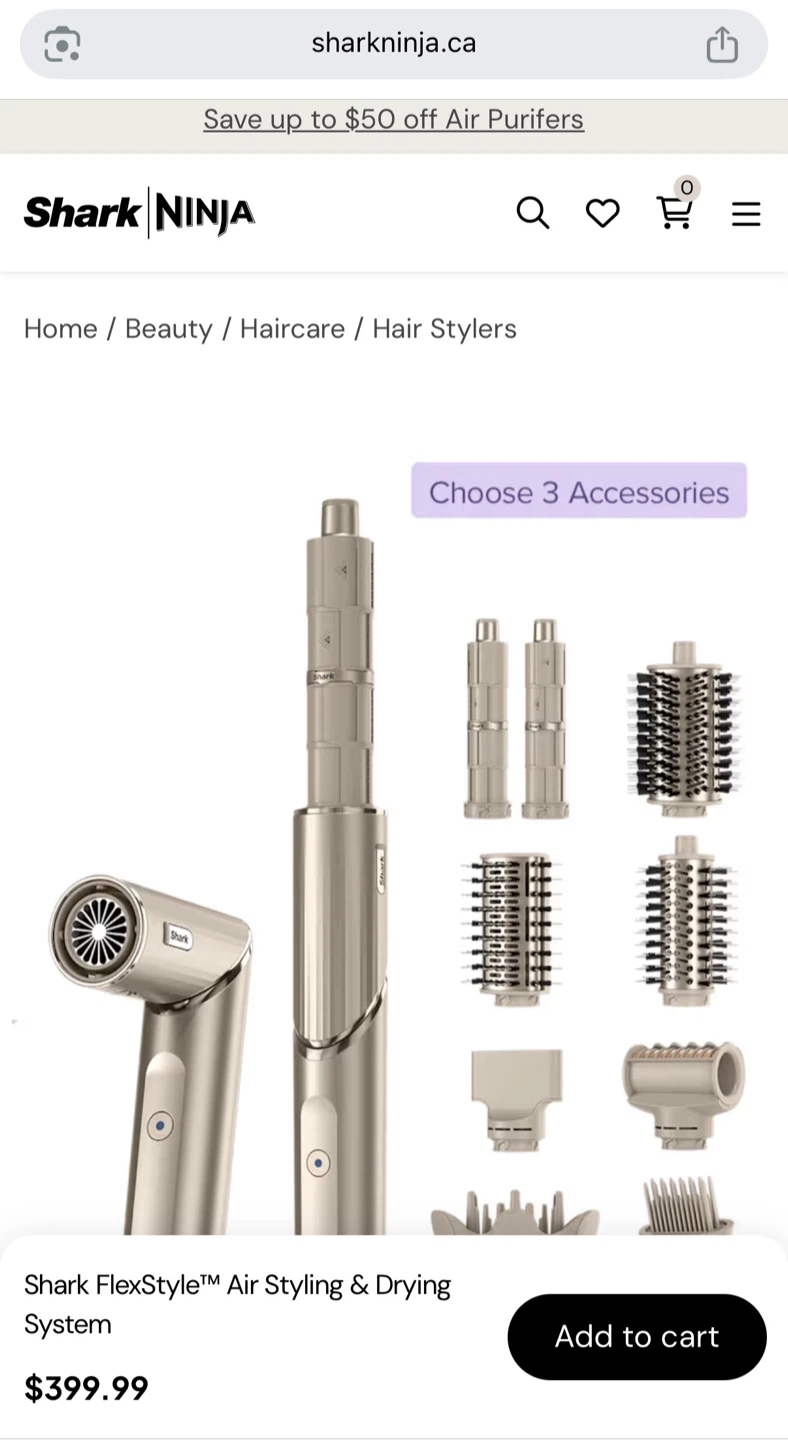 Shark FlexStyle Air Styling & Drying System - photo 3