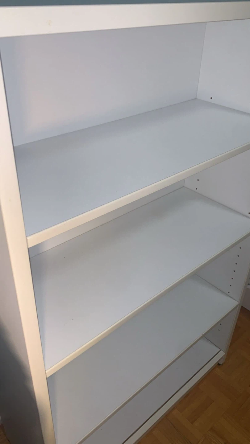 White 4-Shelf Bookshelf - photo 4