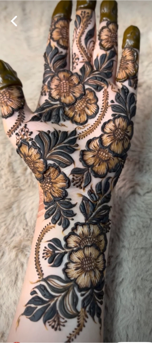Henna Hand Tattoo Design