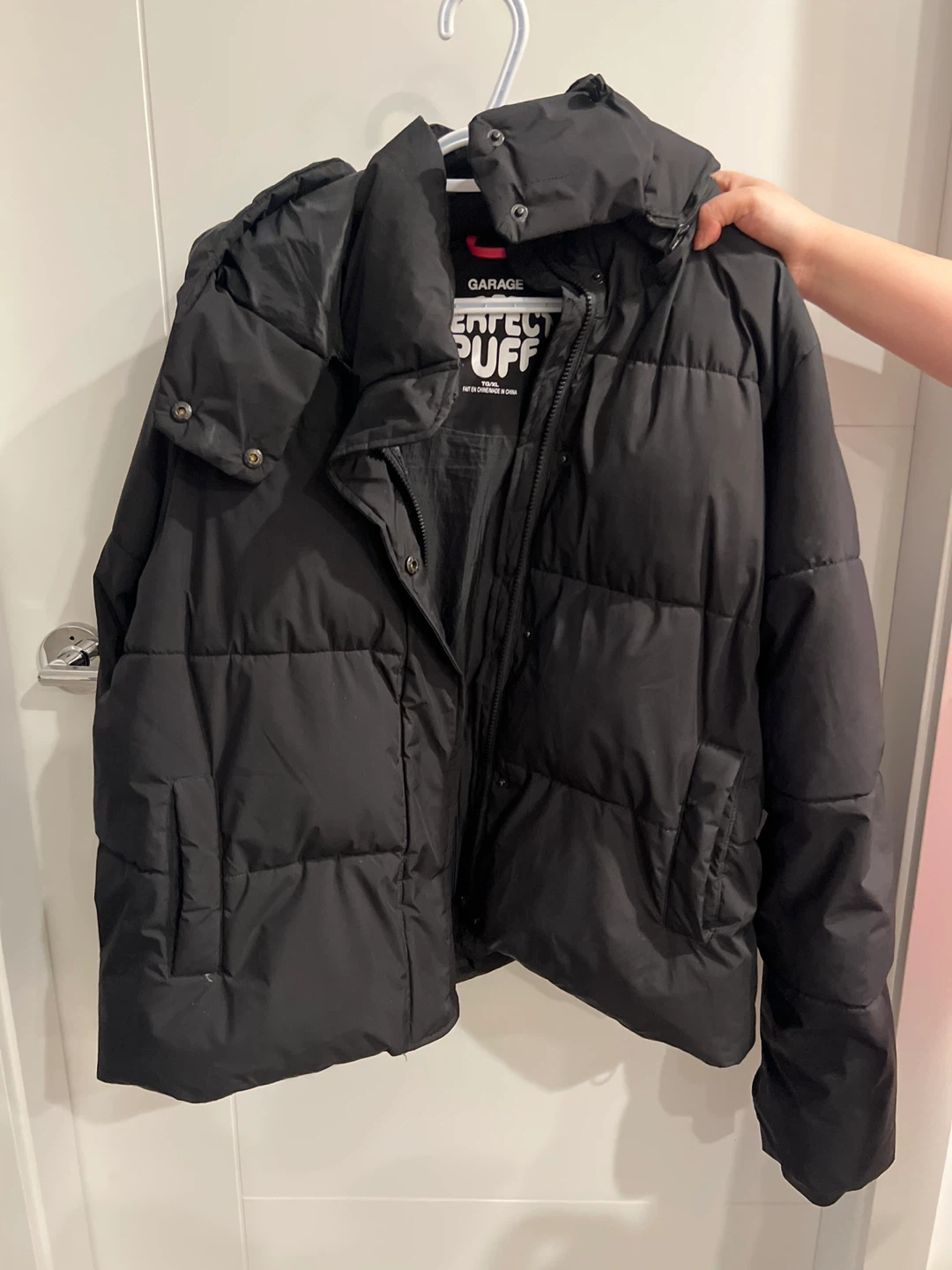 Garage Black Puffer Jacket