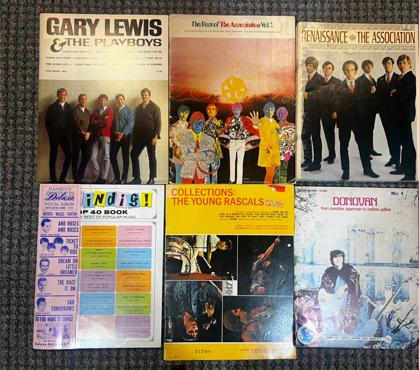 30 - 1960’s -70’s Concert Books and Song Books