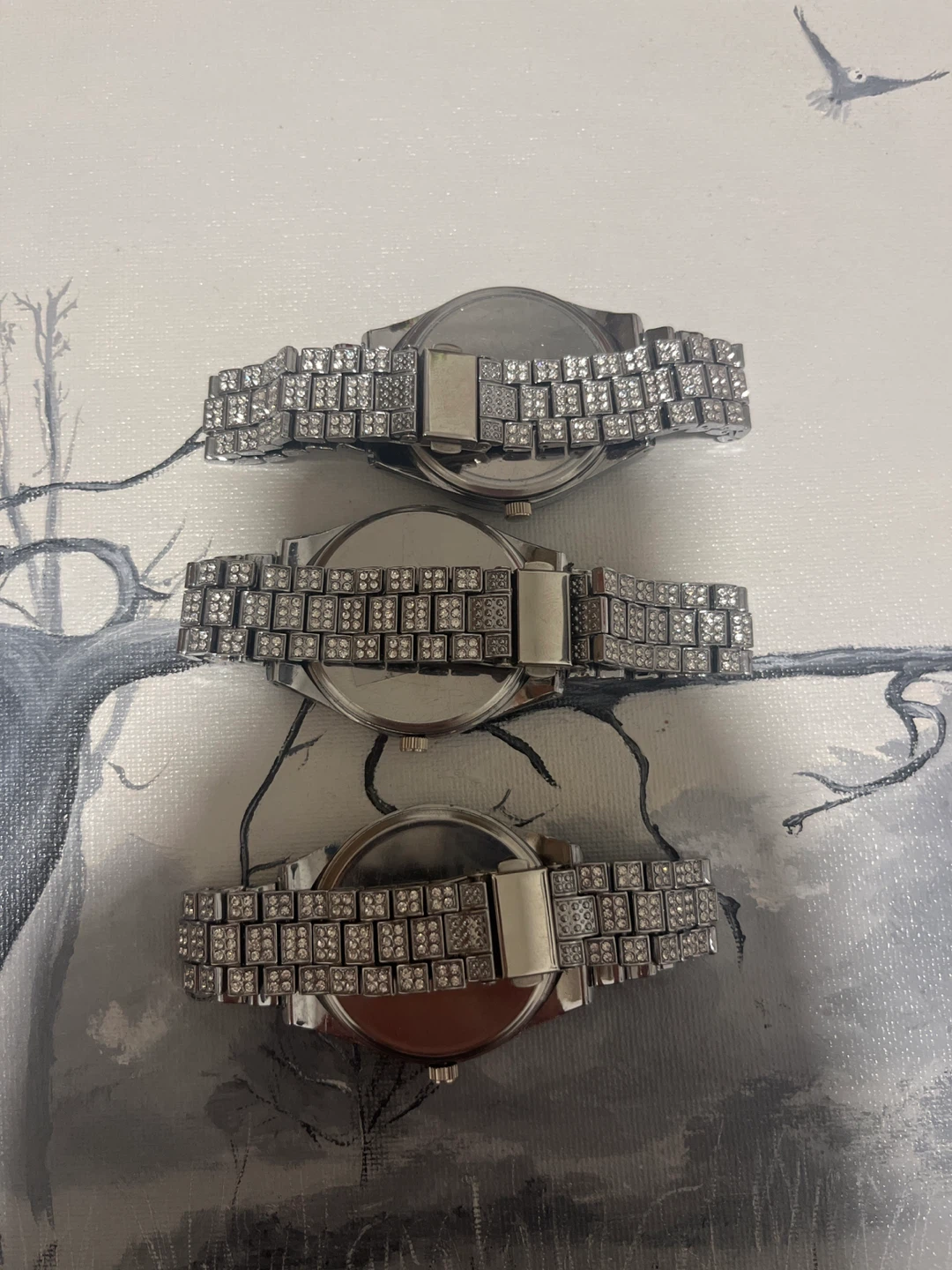 3x Men's Bling Quartz Wristwatches - photo 2