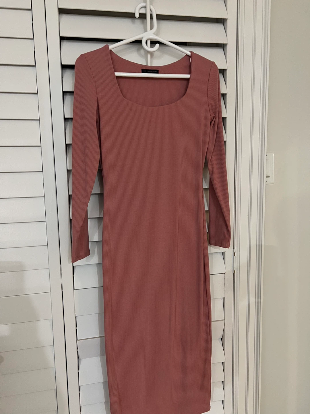 See You Monday Ribbed Midi Dress - Size M