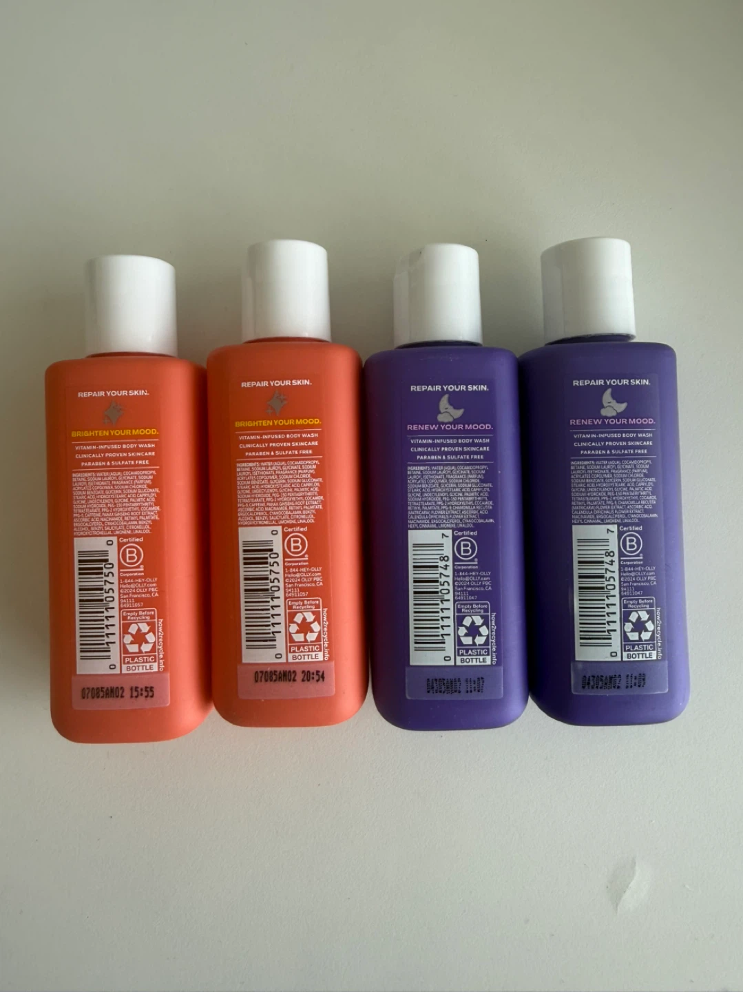 OLLY Body Wash Bundle - 4 x 3oz Bottles - photo 2