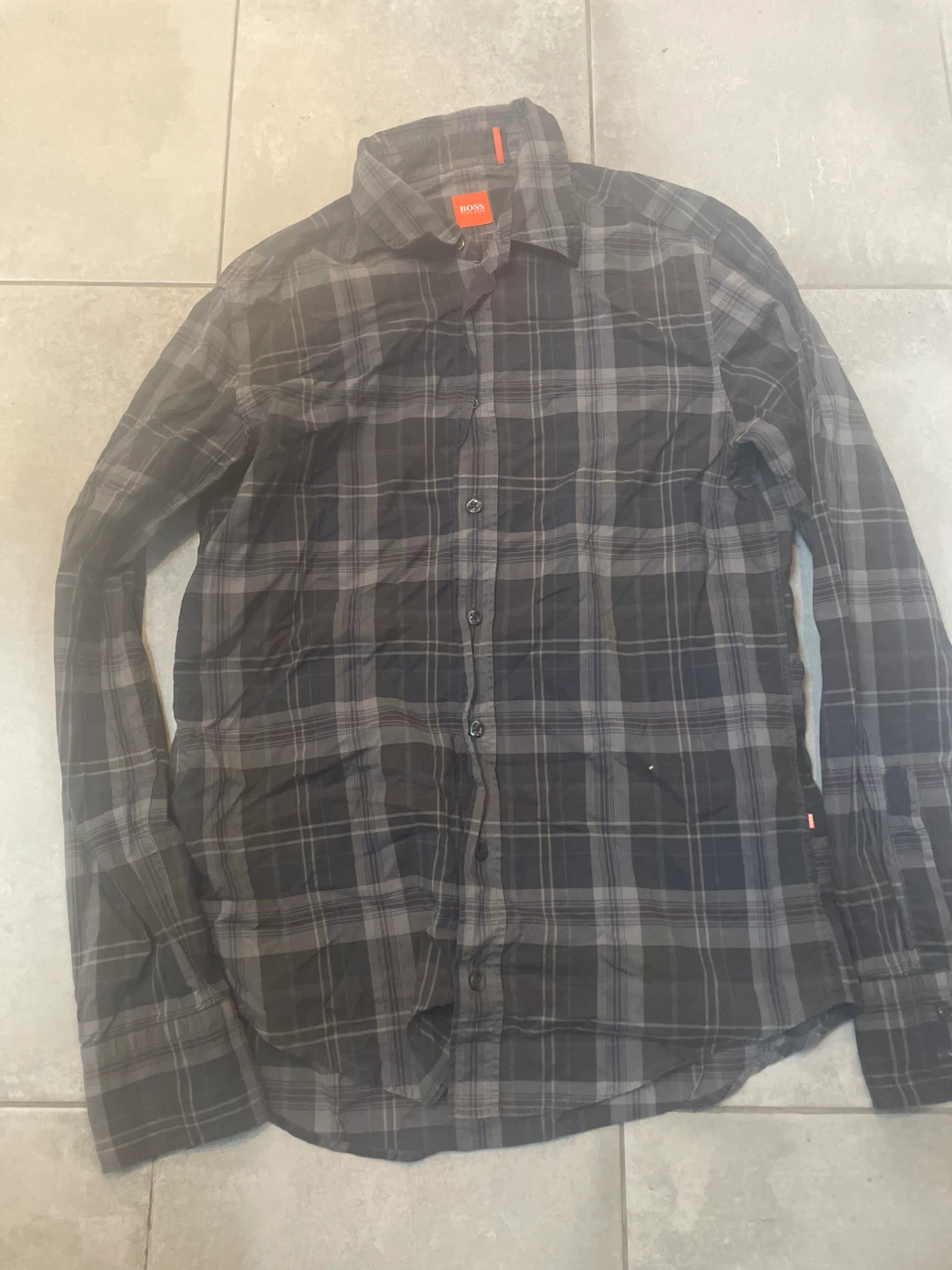 BOSS Hugo Boss Plaid Long Sleeve Shirt - Size Medium - photo 2