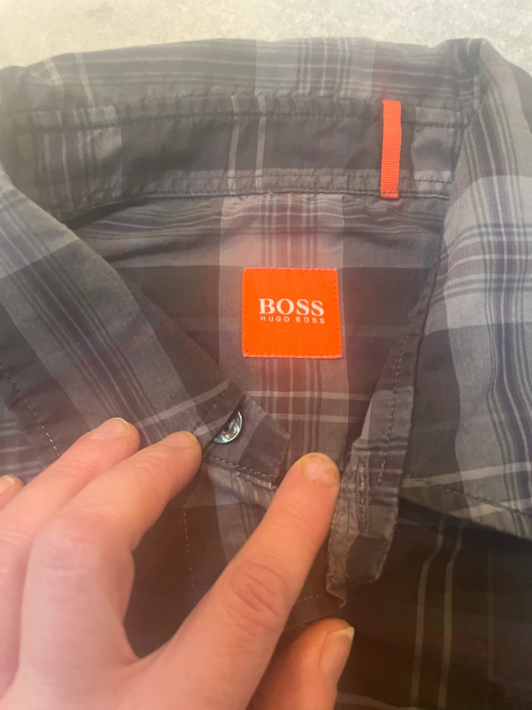 BOSS Hugo Boss Plaid Long Sleeve Shirt - Size Medium - photo 3