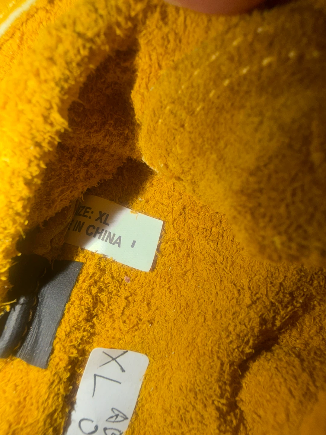 Yellow Leather Work Gloves - XL - photo 5