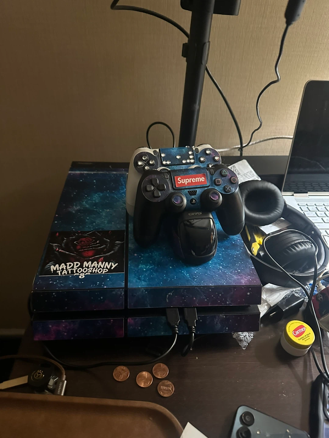 PlayStation 4 Pro Console with Custom "Supreme" Controller