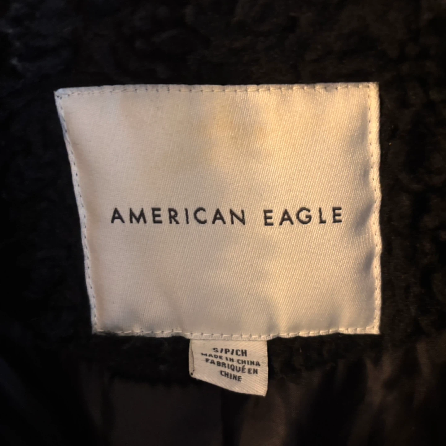 American Eagle Black Teddy Coat - Size S - photo 2