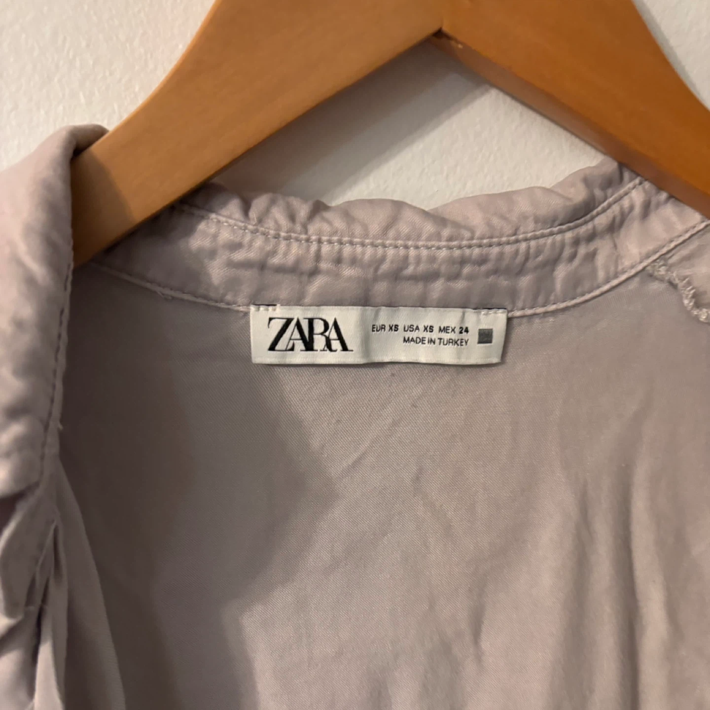 Zara Women's XS Button-Up Shirt - Grey - photo 2