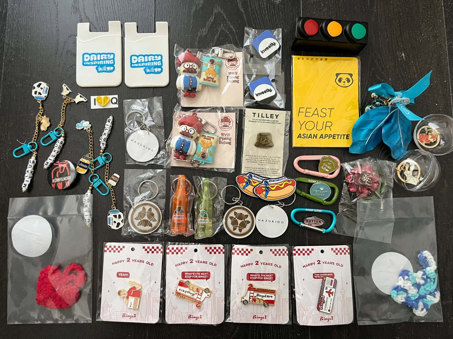 Variety of Stickers, Pins & Keychains