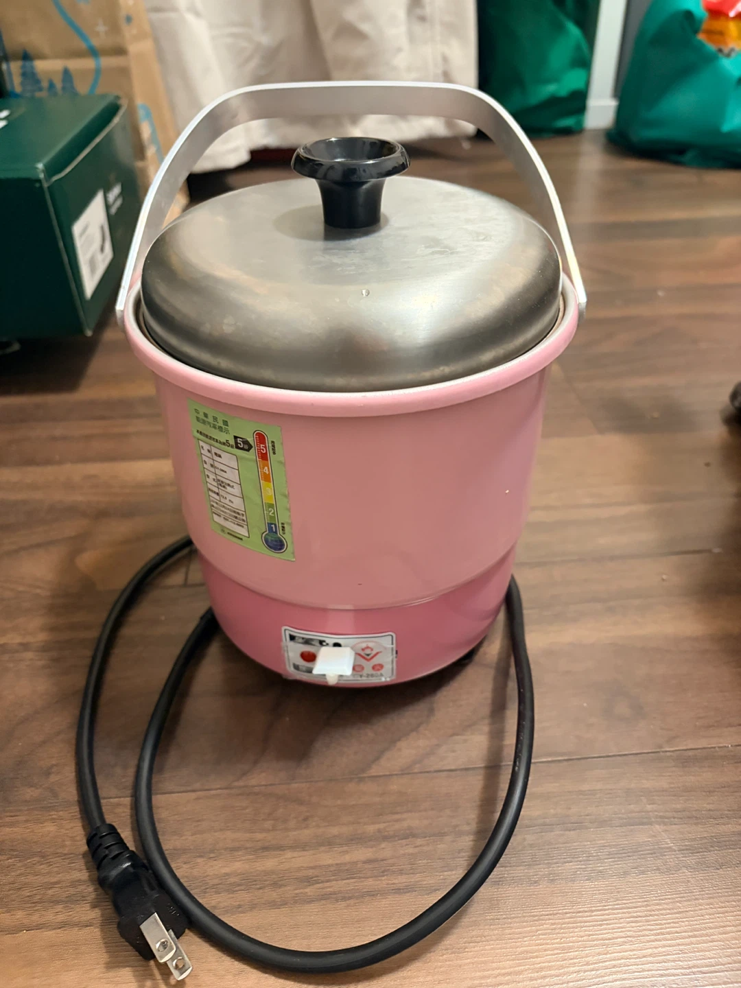 Pink Electric Rice Cooker with Steamer Pot - photo 2