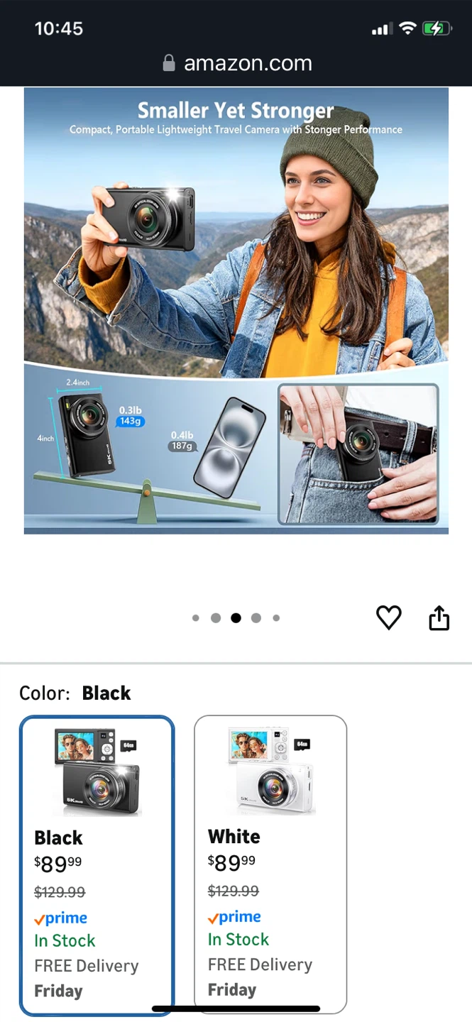 Big Sale-5K 96MP 64GB card /6X Optical Zoom/Dual Lens - photo 5
