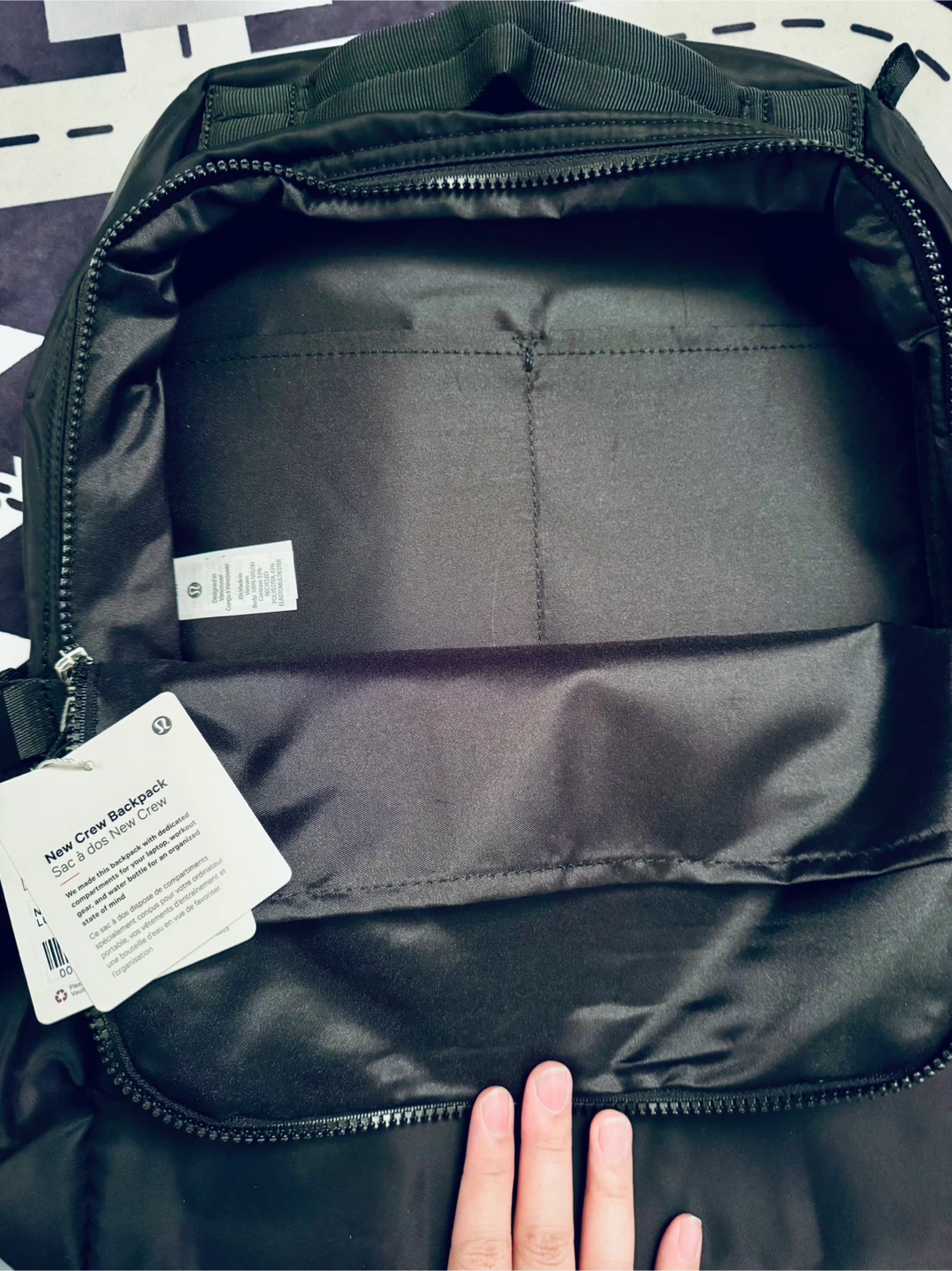Lululemon New Crew Backpack Black 22L - photo 2