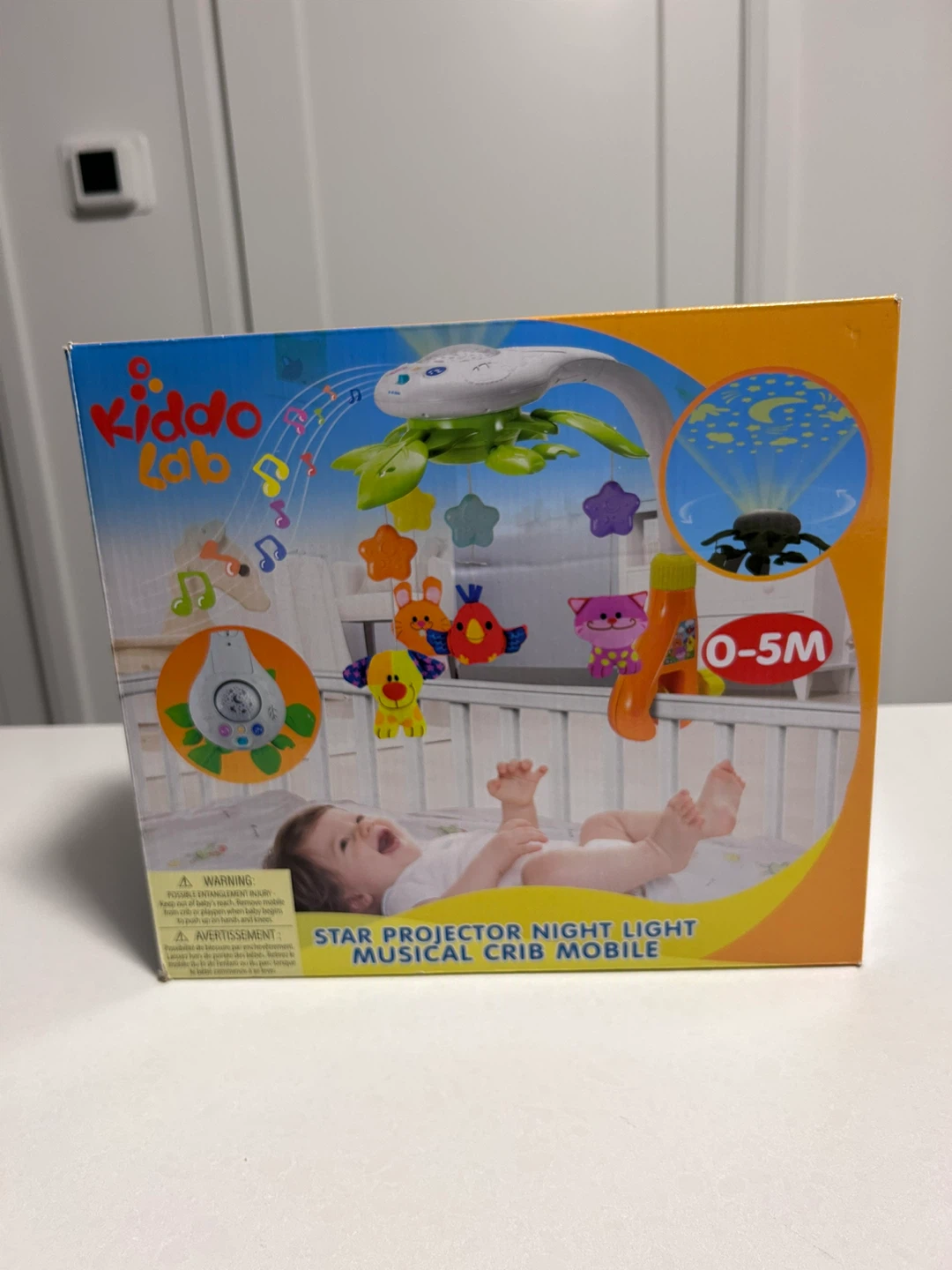 Kiddo Lab Musical Crib Mobile Star Projector Night Light