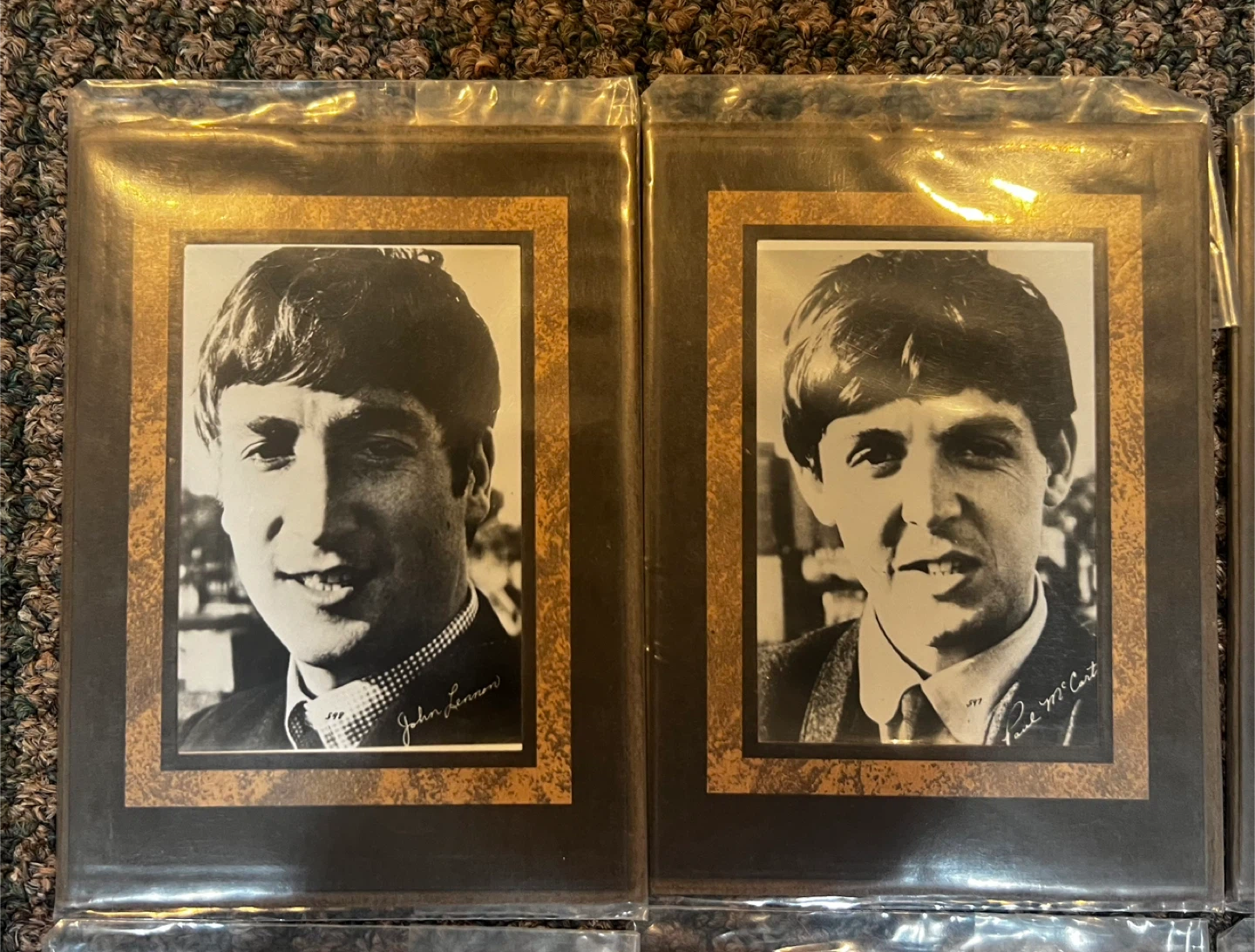 13 Beatles 5” x 7” B&W Photos in Frames - photo 2