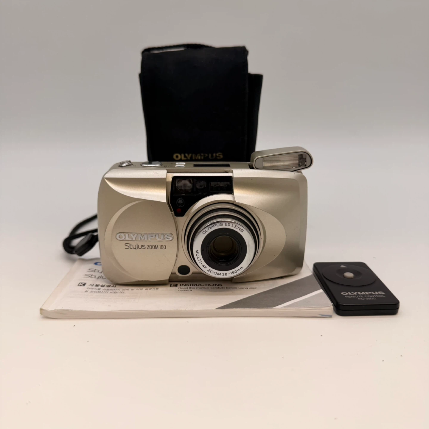 Olympus Stylus Zoom 160 35mm Film Camera w/ Remote - photo 2