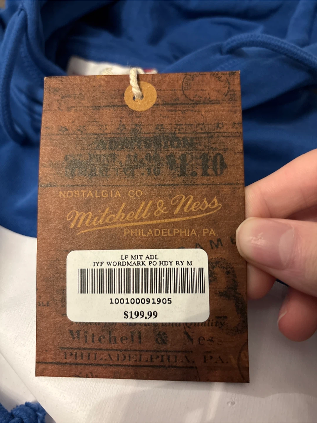 Mitchell & Ness Toronto Maple Leafs Hoodie - Blue, Size M - photo 4
