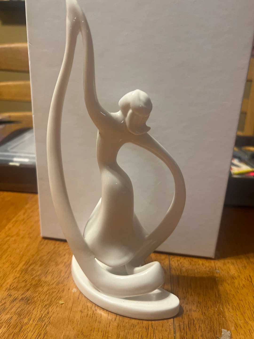 White Ceramic Dancer Figurine - photo 2