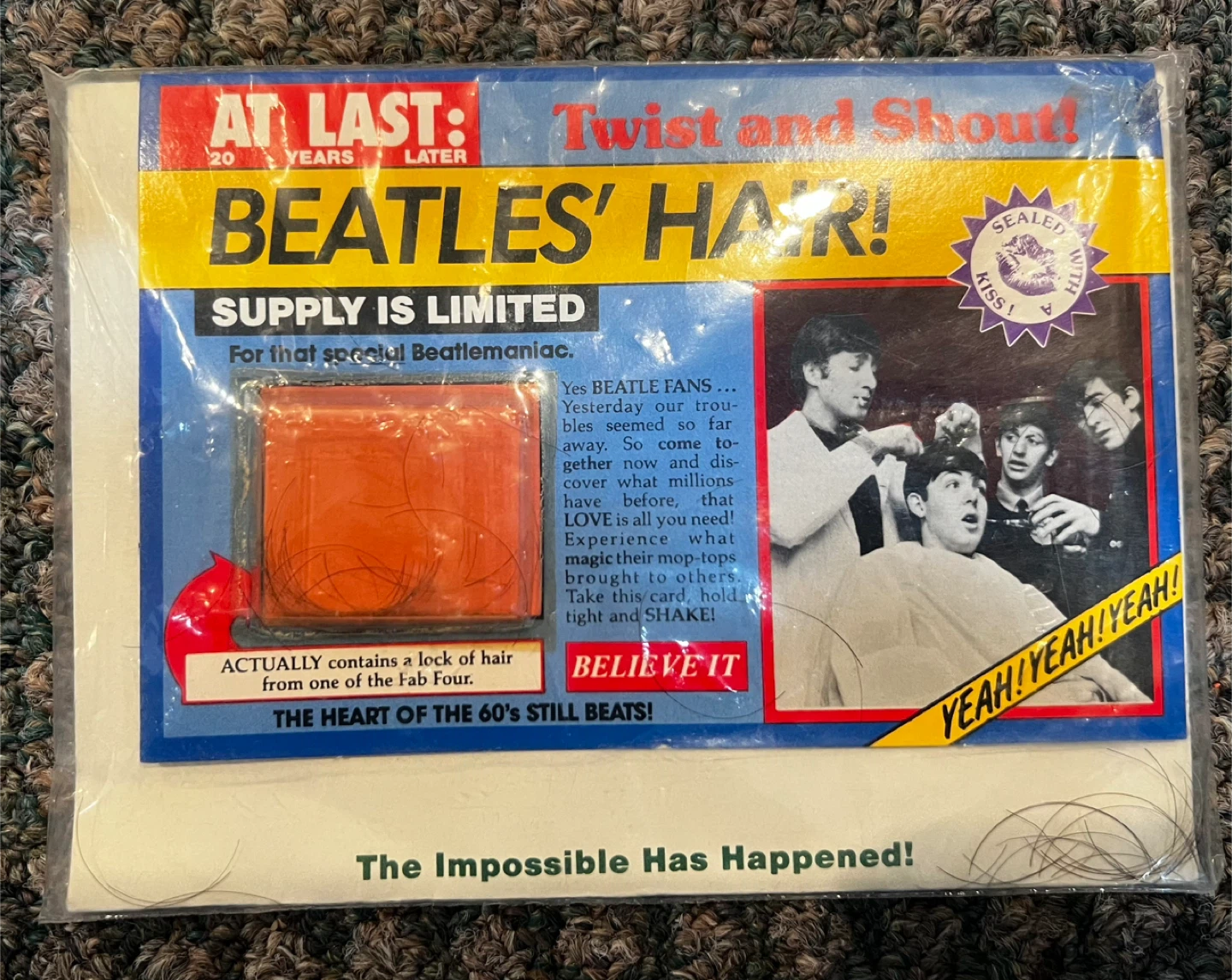 Beatles Hair -1970’s Novelty Joke Item
