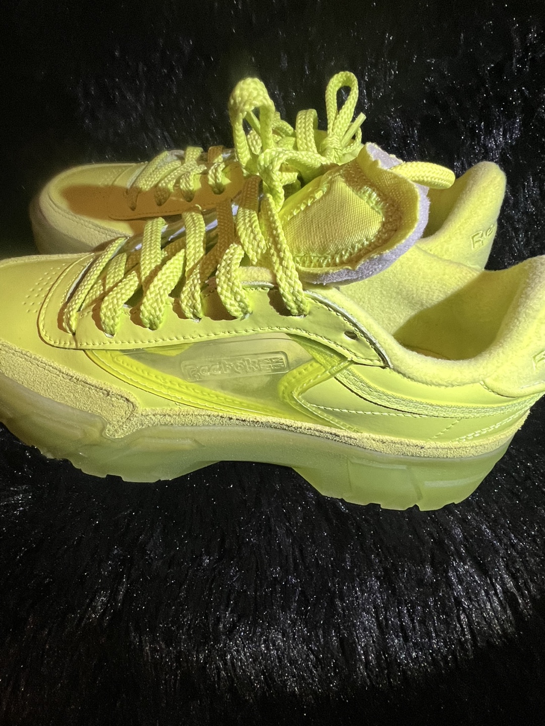 Reebok Club C Cardi B  - Neon Yellow - photo 2