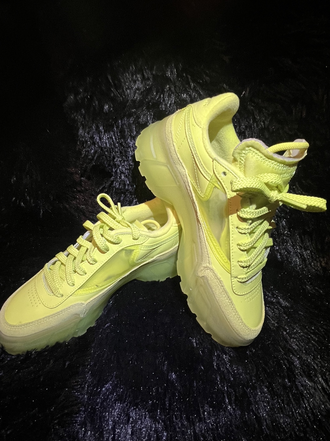 Reebok Club C Cardi B  - Neon Yellow