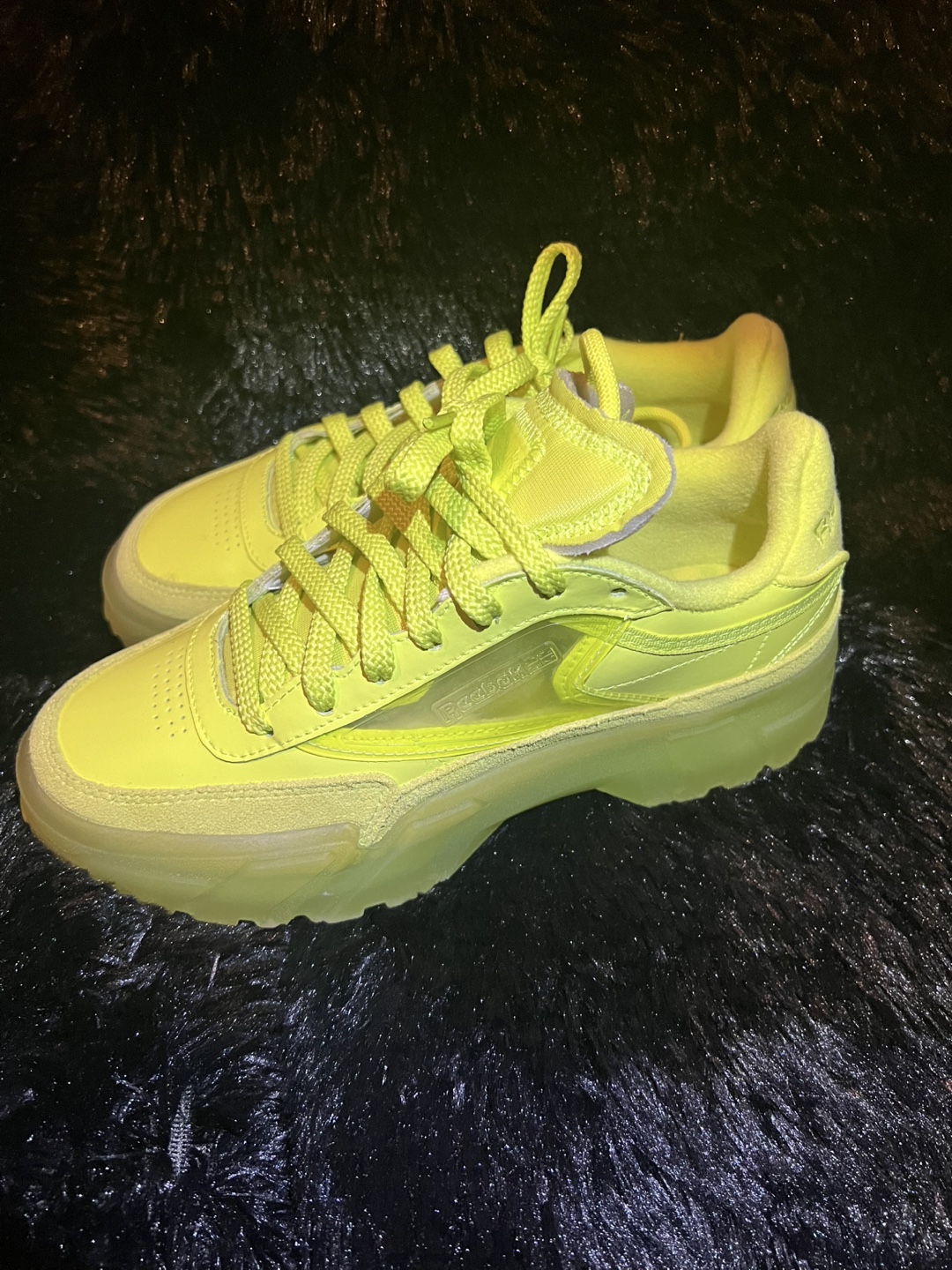 Reebok Club C Cardi B  - Neon Yellow - photo 3