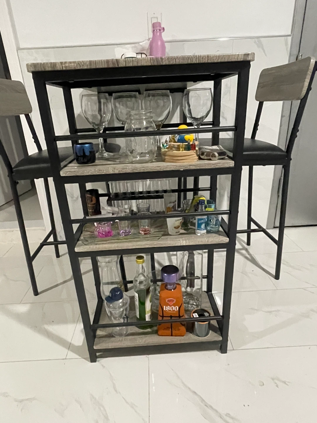 3-Piece Bar Table Set with 2 Chairs - photo 4