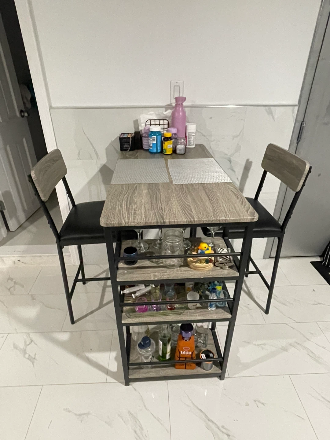 3-Piece Bar Table Set with 2 Chairs - photo 3