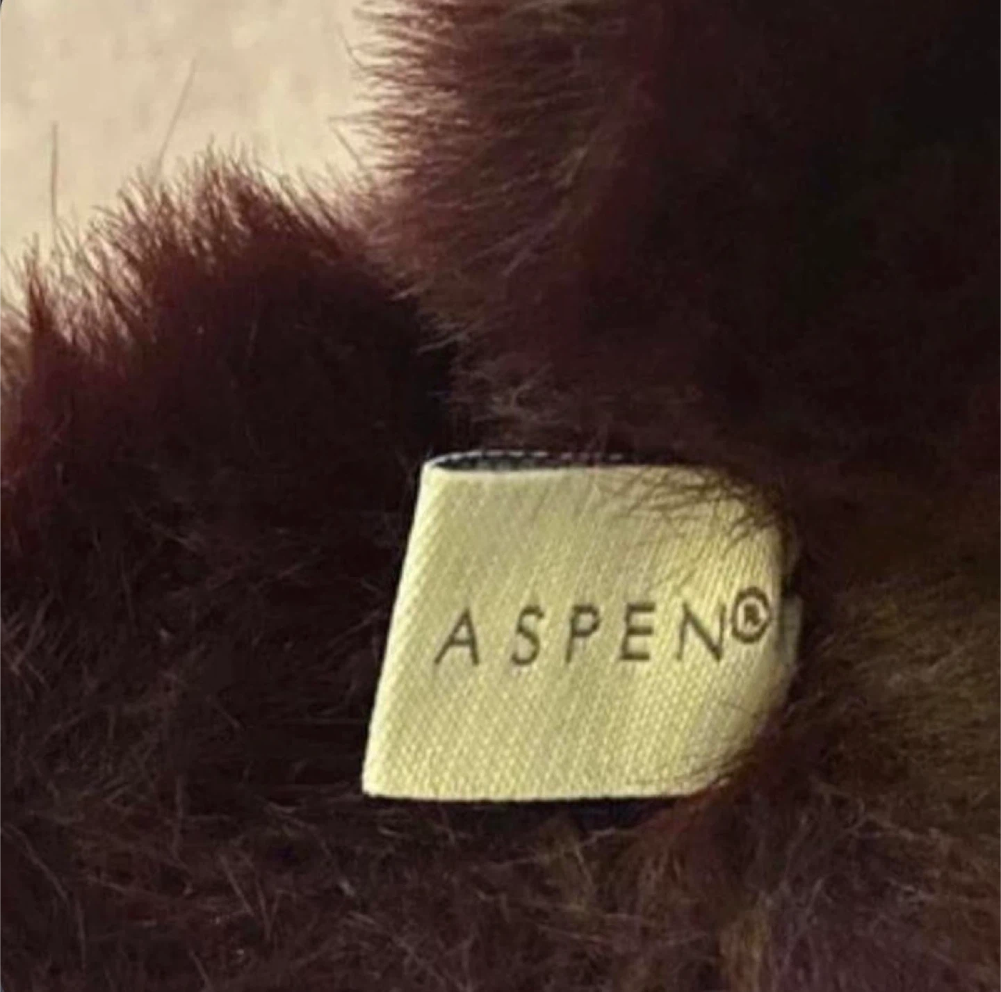 Aspen Faux Fur Earmuffs - Burgundy - photo 2