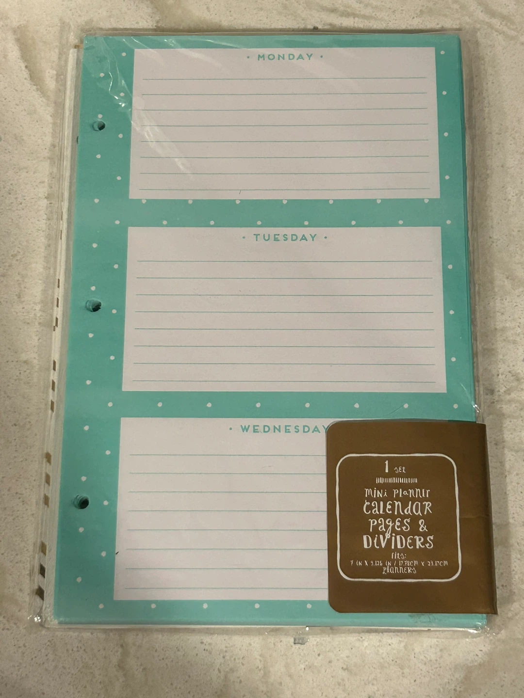 Mini Planner with Calendar Pages and Dividers - photo 3