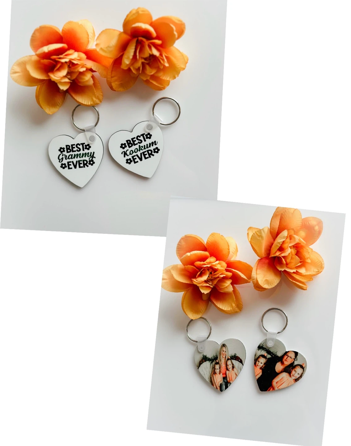 Customized Photo Heart Keychain - photo 3