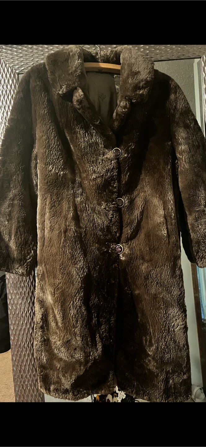 Dattons Brown Faux Fur Coat