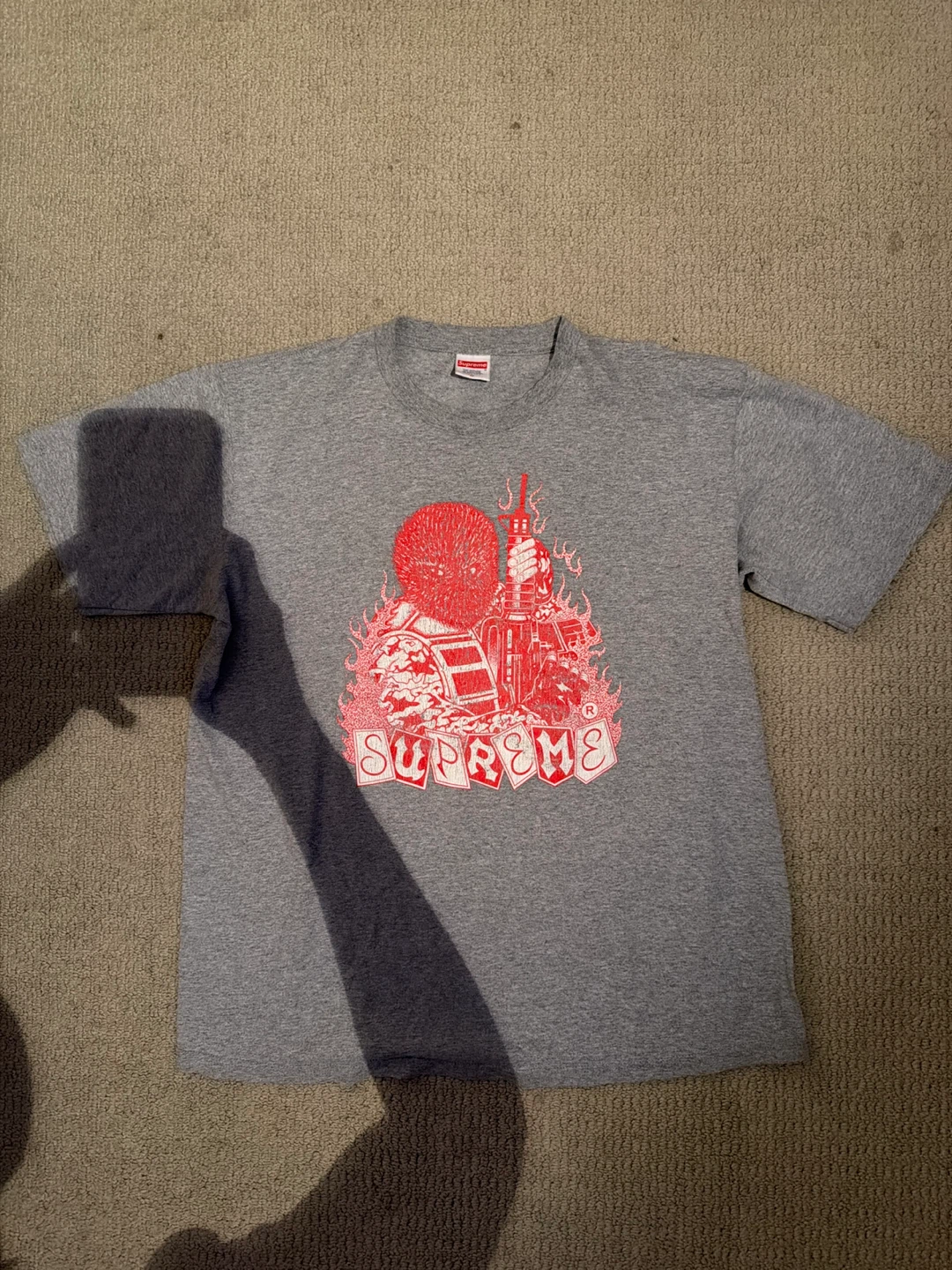 Supreme Grey Mercenary Tee