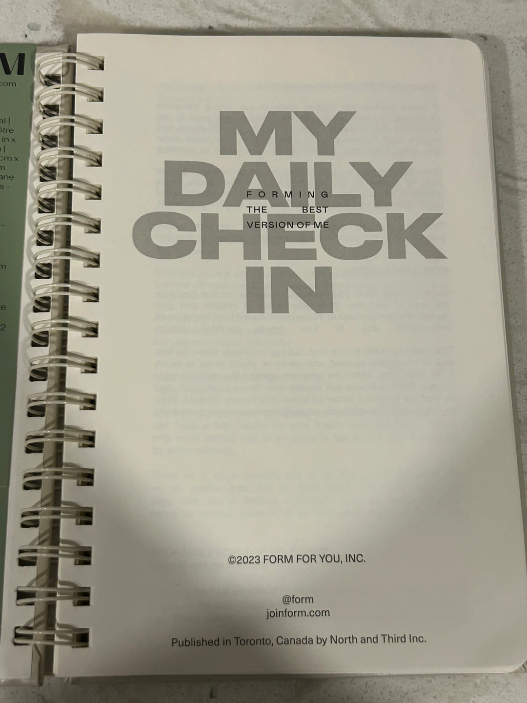 FORM My Daily Check-In Journal - photo 3