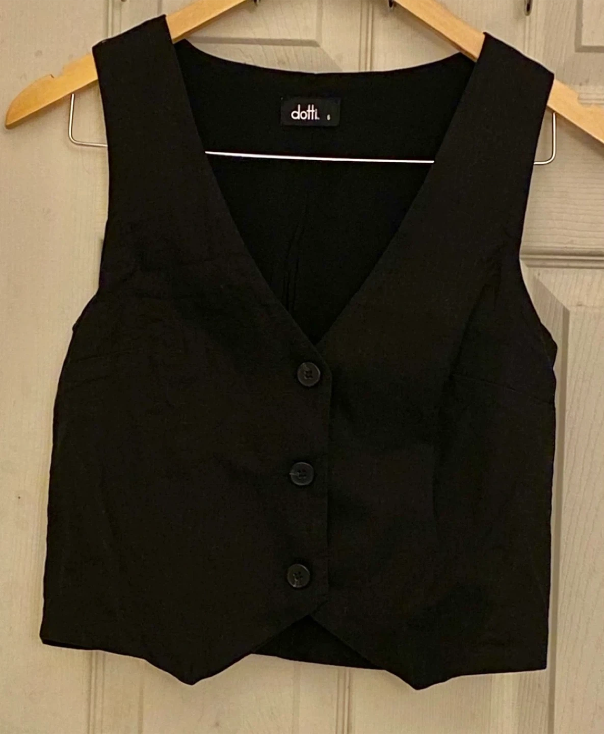 Dotti Black Sleeveless Vest Size 6 - photo 4