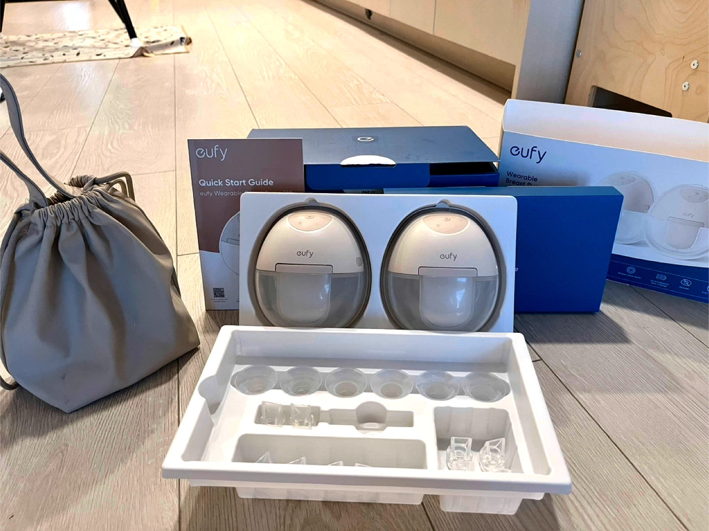 Eufy Wearable Breast Pump (Double) – Great Condition + New Parts