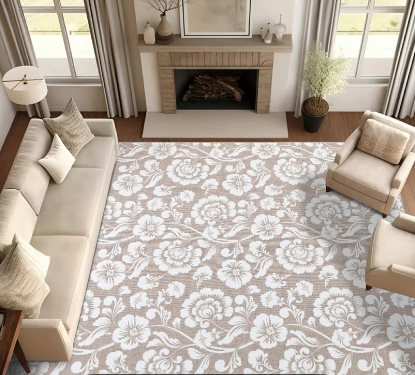 Floral Area Rug - photo 2