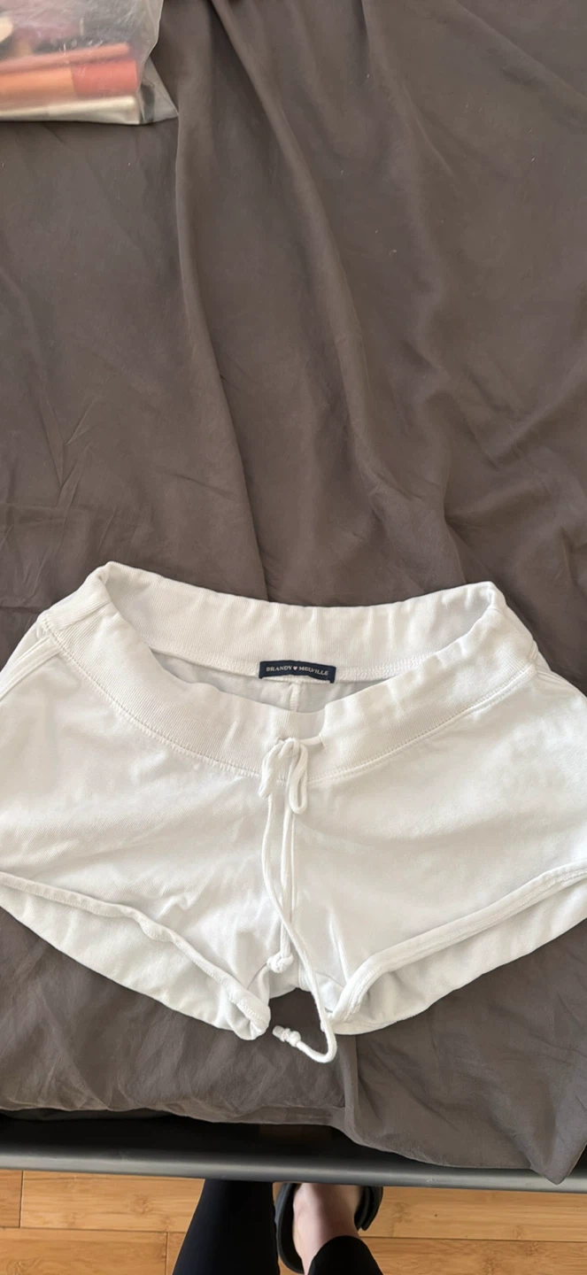 Brandy Melville White Cotton Shorts