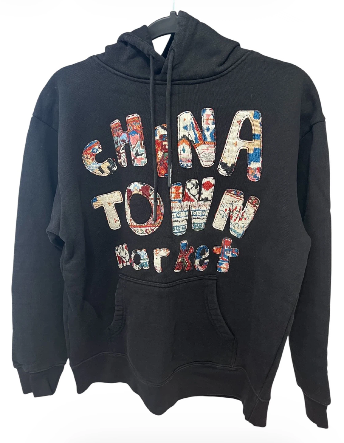 Chinatown Market Patchwork Hoodie Black Size M