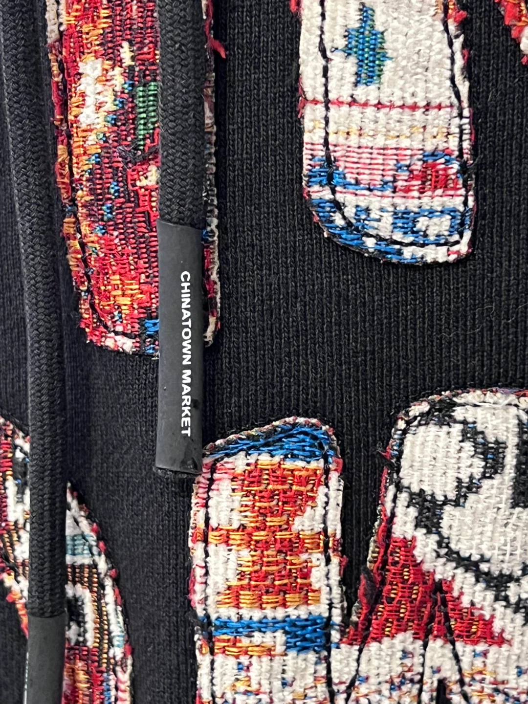 Chinatown Market Patchwork Hoodie Black Size M - photo 4