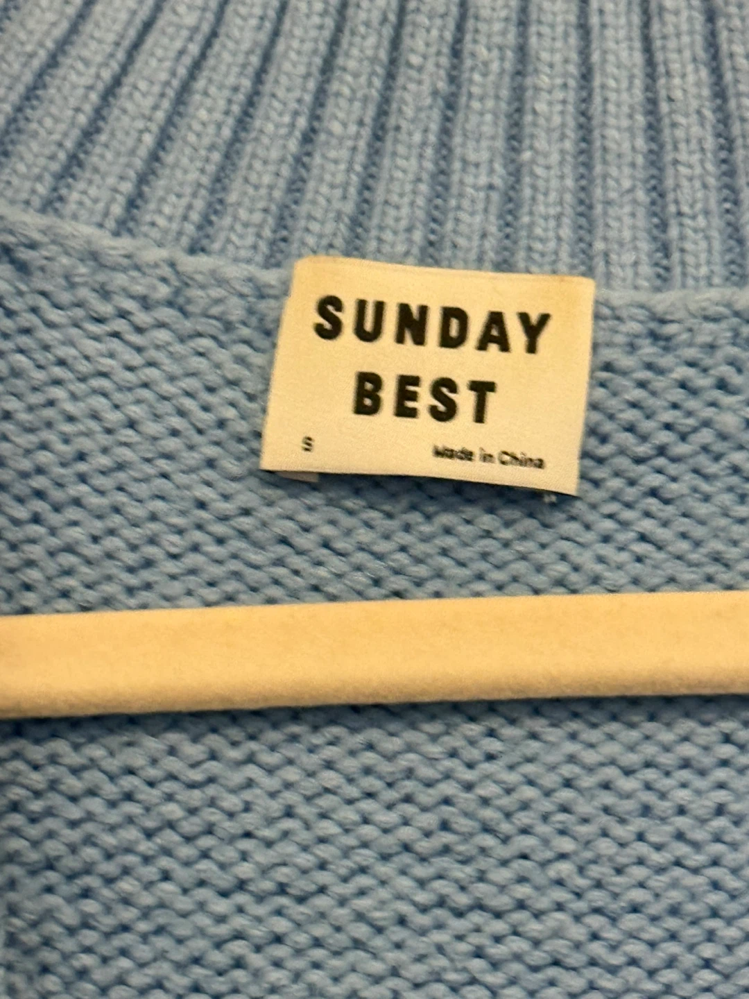 Sunday Best Blue V-Neck Sleeveless Sweater Vest Size S - photo 2