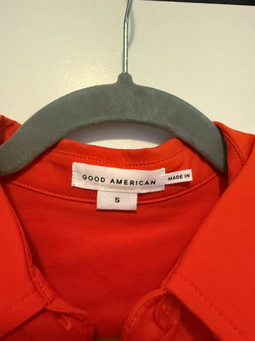 Good American Orange Button-Up Shirt Dress - photo 2