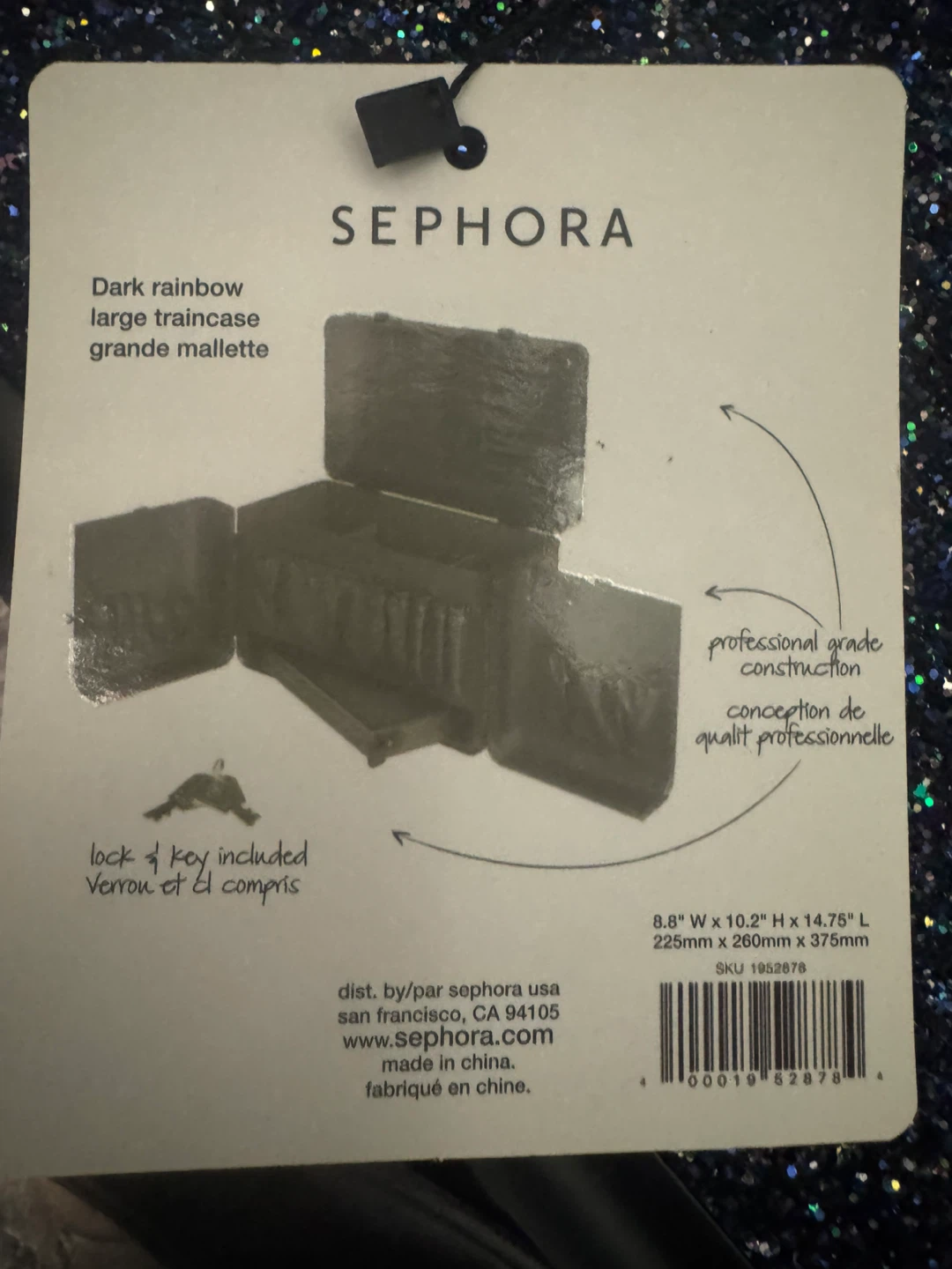Sephora Dark Rainbow Large Train Case - photo 3