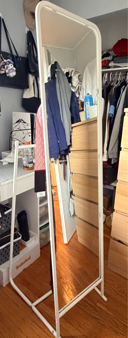 IKEA - White Full Length Standing Mirror - photo 2