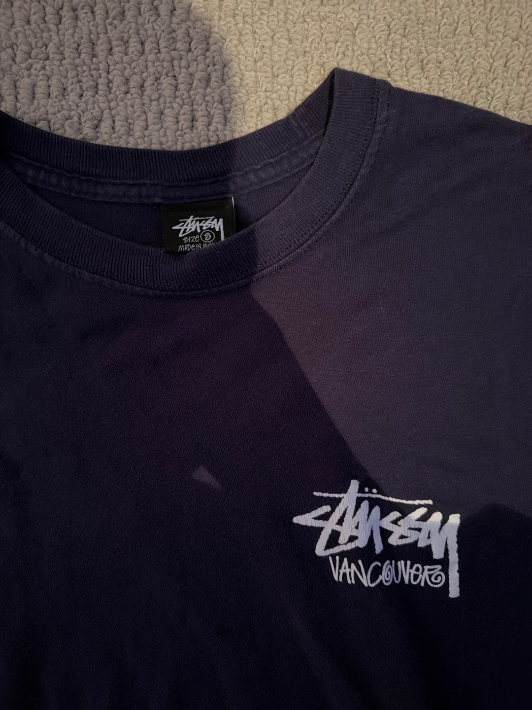 Stüssy Vancouver Navy Long Sleeve - photo 2